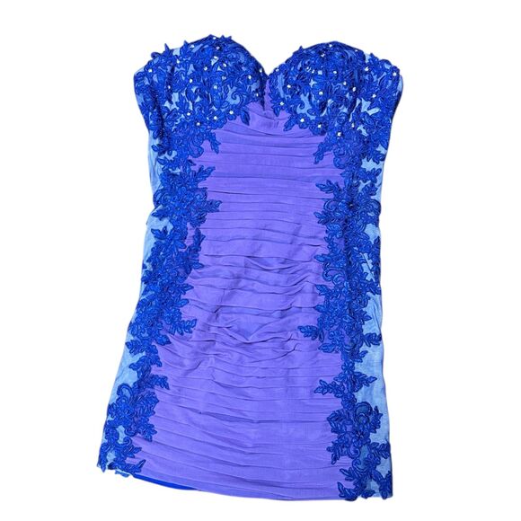 FIESTA FASHION, Women's Mini Dress, Blue & Purple, Medium - Picture 1 of 4